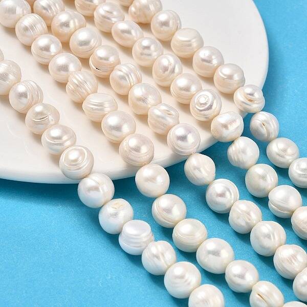 Natural Cultured Freshwater Pearl Beads Strands