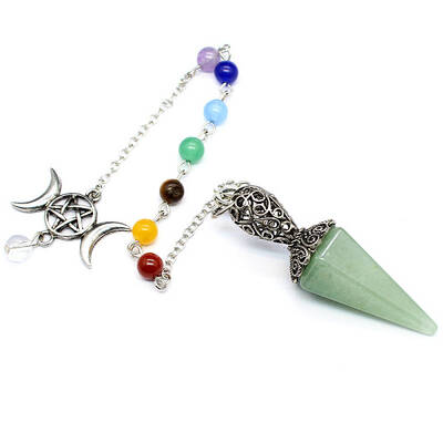 Natural Aventurine Cone Dowsing Pendulum Big Pendants