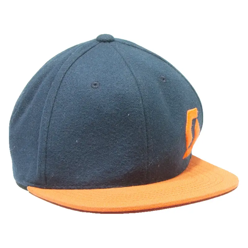 SCOTT Mens Snapback Cap Blue Wool ONE SIZE
