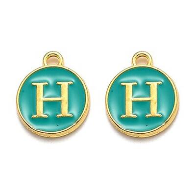Golden Plated Alloy Enamel Charms