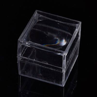 Transparent Plastic Ring Viewer Magnifier Boxes
