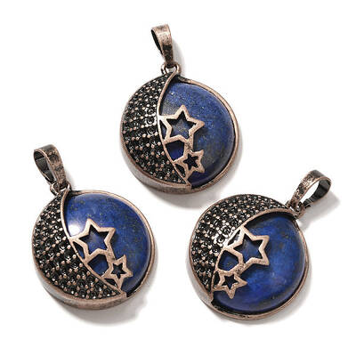 Dyed Natural Lapis Lazuli Pendants