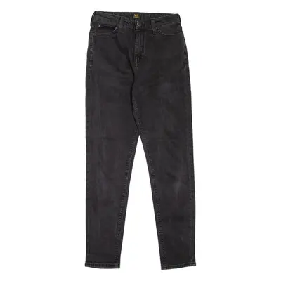 LEE Womens Jeans Black Regular Mom W26 L31