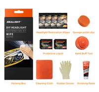 SEALIGHT Car Headlight Restoration and Polishing Repair  Kit for Clearer Professional DIY  Brighter Headlights Enhance Clarit...