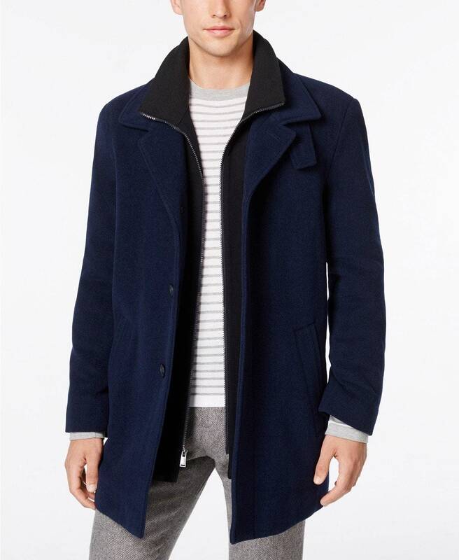 Coleman Wool-Blend Overcoat - Royal Blue