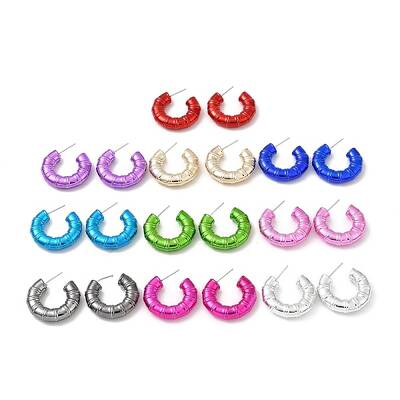 Bamboo Ring Acrylic Stud Earrings