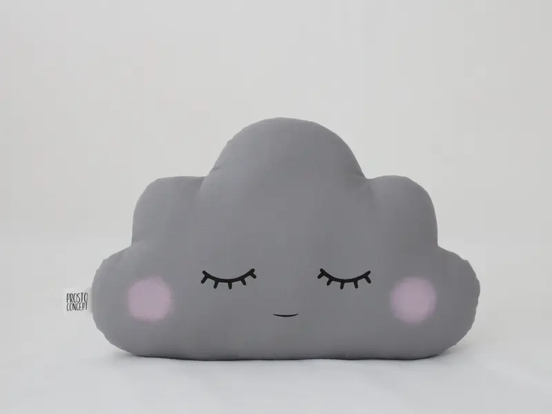 Gray Small Cloud Pillow