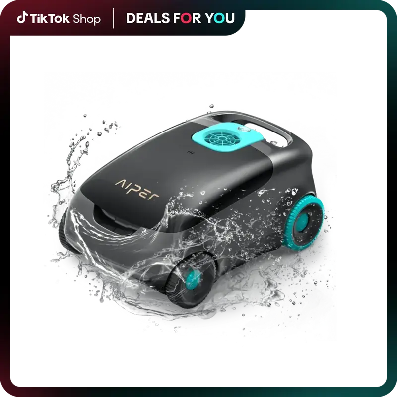 Scuba E1 AIPER Cordless Robotic Automatic Pool Vacuum Cleaner, Advanced Filtration, Tri-Motor, ldeal for Above-Ground Pools u...