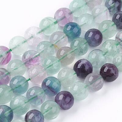 Natural Fluorite Bead Strands