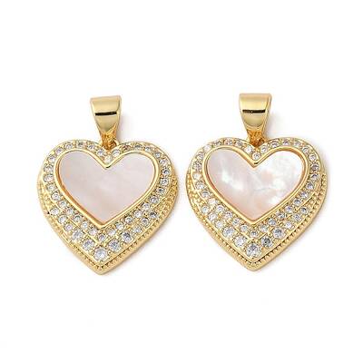 Brass Micro Pave Cubic Zirconia Pendants