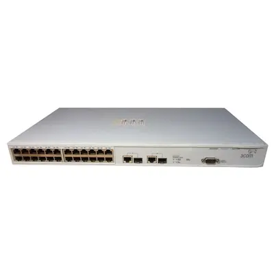 3CR17500-91-ME 3Com SuperStack 3 3226 Switch 24 x 10/100Base-TX LAN, 2 x 10/100/1000Base-T LAN 2 x SFP (mini-GBIC) Layer 3 Sw...