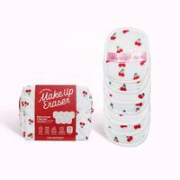 Cherry Crush 7-Day Set - Erase Makeup with JUST WATER, Reusable & Machine Washable Makeup Remover
