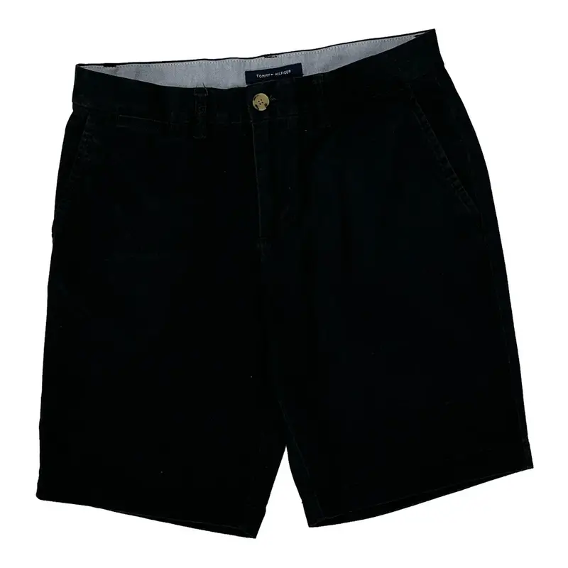 Tommy Hilfiger Chino Shorts - 30W 9L Black Cotton Blend