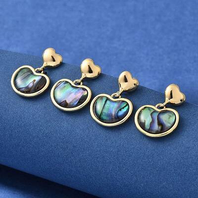 Abalone Shell/Paua Shell Dangle Ear Studs