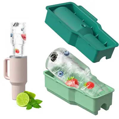 Silicone Ice Cube Mold for Tumbler, 1 Count Hollow Cylinder Ice Cube Tray for Ice Drink, Coffee, Juice and Beverage [Tumbler ...