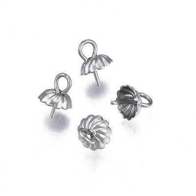 Non-Tarnish 304 Stainless Steel Cup Peg Bails Pendants