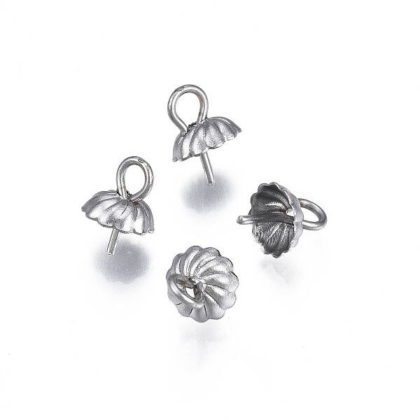 Non-Tarnish 304 Stainless Steel Cup Peg Bails Pendants