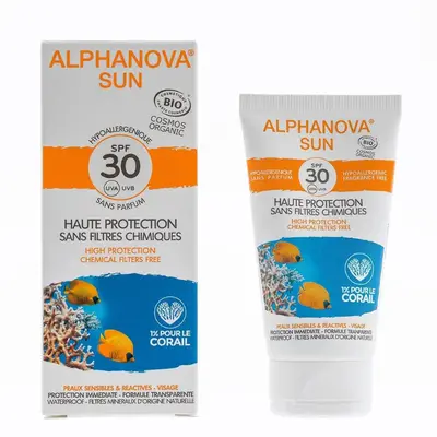 Alphanova Hypoallergenic Sun Cream Spf30 Bio 50g