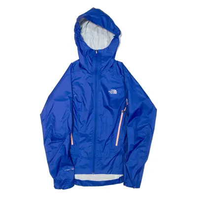 THE NORTH FACE Womens Rain Jacket Blue Hooded S