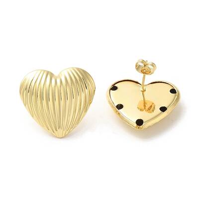 Brass Stud Earrings for Women