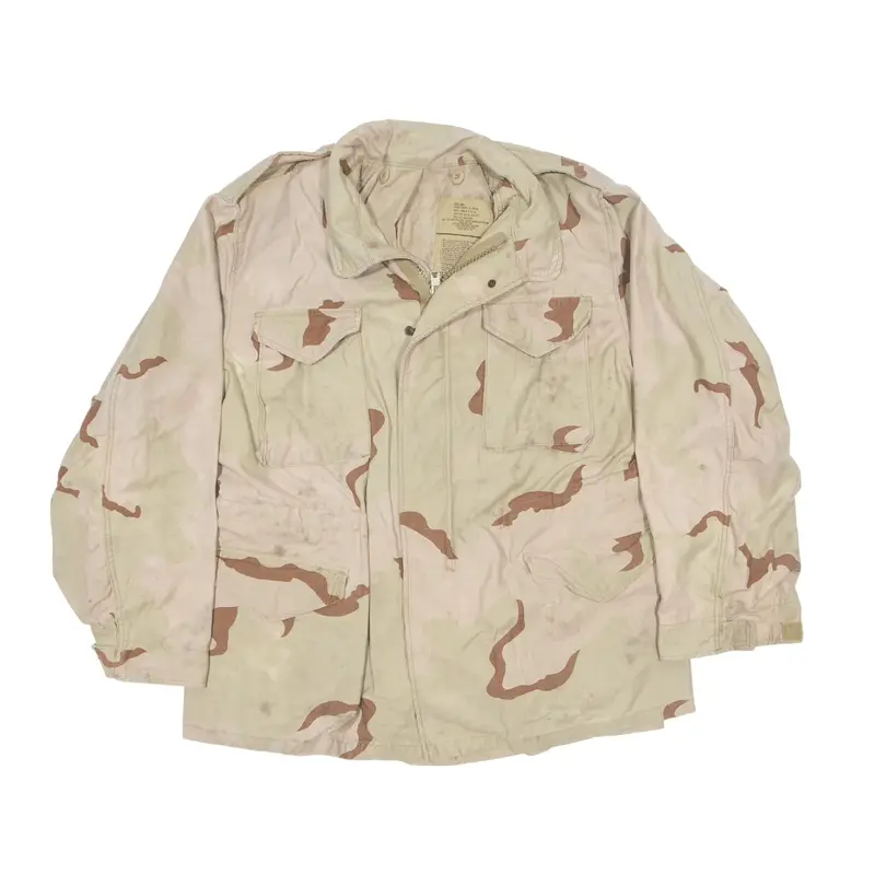GOLDEN MFG INC Desert Military Jacket Beige Camouflage Mens L