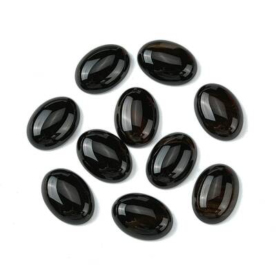 Natural Black Agate Cabochons