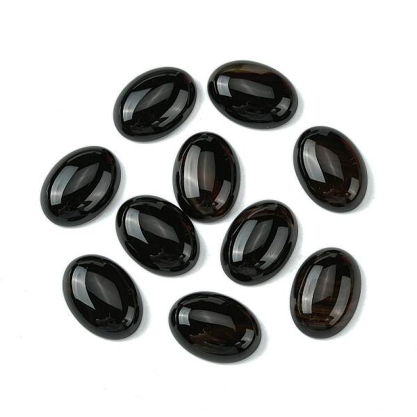 Natural Black Agate Cabochons