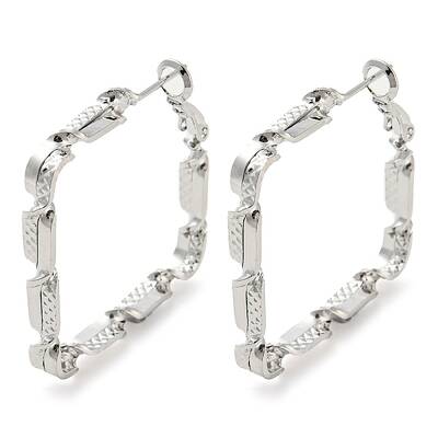 Brass Hoop Earrings