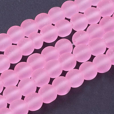 Transparent Glass Bead Strands