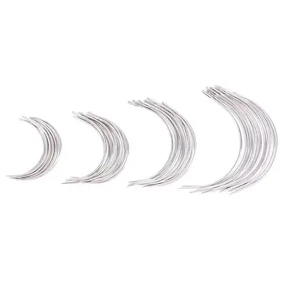 Curved Needle, 4/20pcs Mixed Size Curved Sewing Needle, Mini Multi-purpose Hand Sewing Needle, Sewing Supplies for Home Use