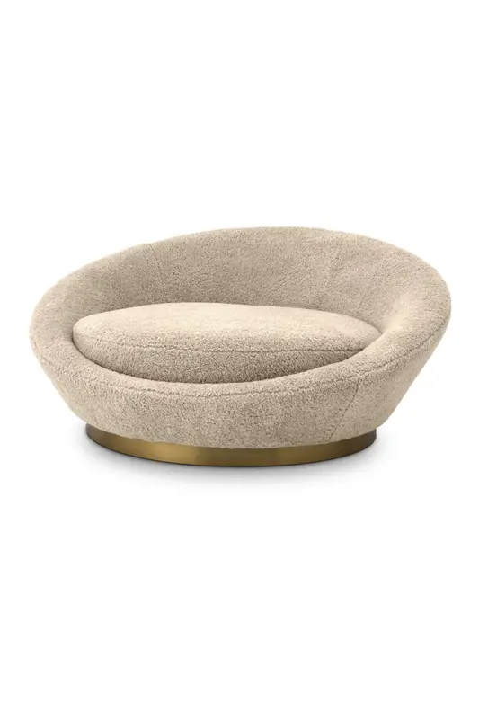 Round Upholstered Loveseat | Eichholtz Duardo
