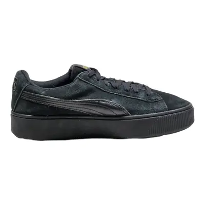 PUMA Platform Trainers Black Suede Womens UK 6.5