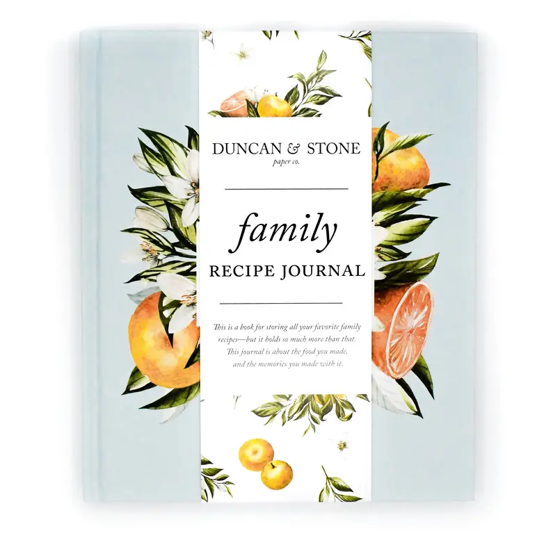 Family Recipe Book – Hardcover Keepsake for 160 Recipes