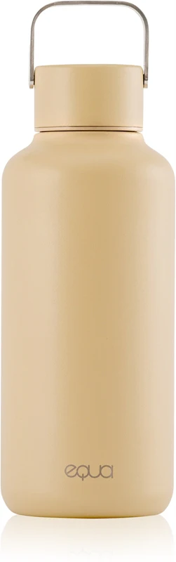 Equa Timeless Stainless Steel Water Bottle, Small, Milk Color, 600 ml