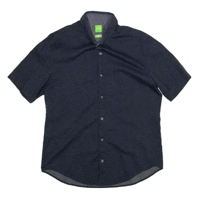 BOSS Slim Fit Stretch Mens Shirt Blue L