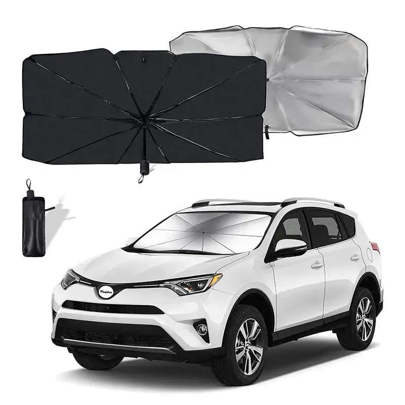 Foldable Car Sunshade Umbrella, 1 Count Car Windscreen Sunshade, Car Windshield Protector, Music Festival Supplies