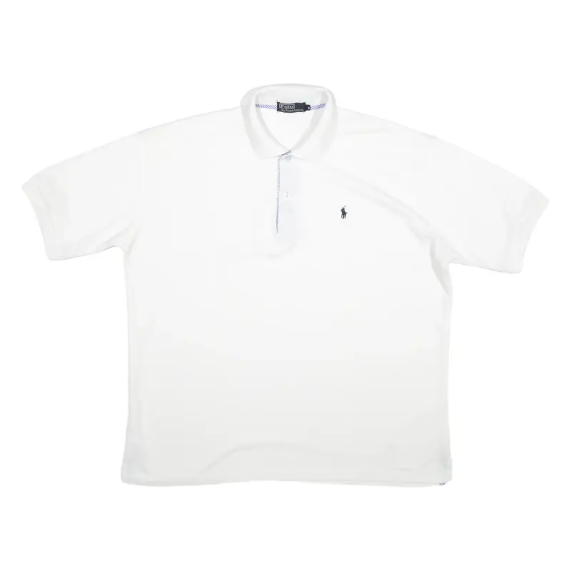 POLO RALPH LAUREN Mens Polo Shirt White 2XL