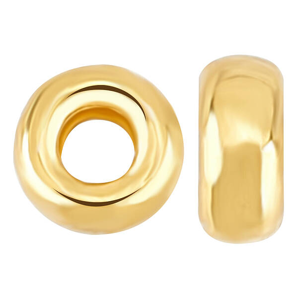 Flat Round 925 Sterling Silver Spacer Beads