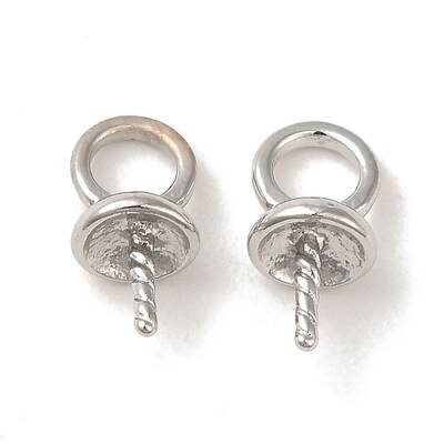 Brass Bead Cap Bails