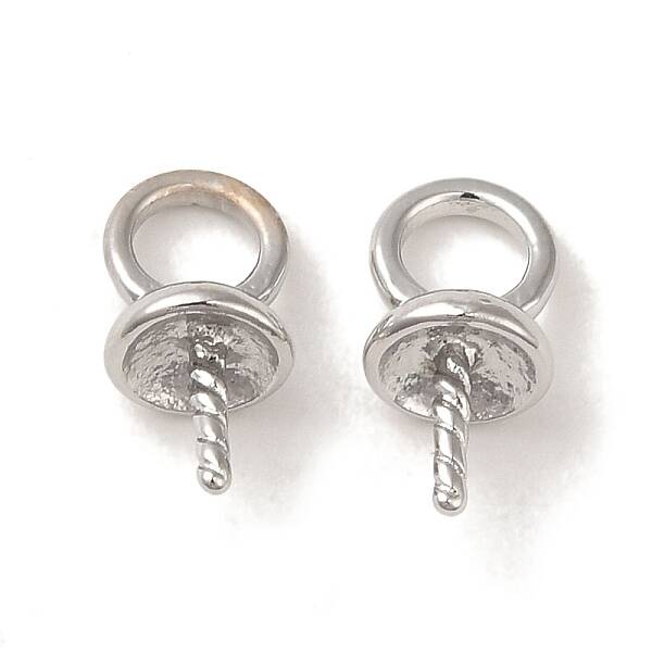 Brass Bead Cap Bails