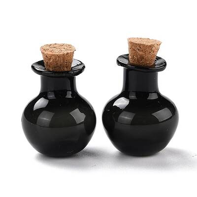 Round Glass Cork Bottles Ornament