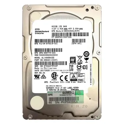 868775-004 HP 600GB 12Gb/s SAS 15000 2.5-inch Hard Drive