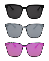 DAX Eyewear - Cam Large Sunglasses - UV400 Protection - Lightweight & Hair-Friendly Nose Pieces - Polarized