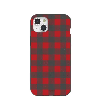 Black Flannel iPhone 15 Plus Case