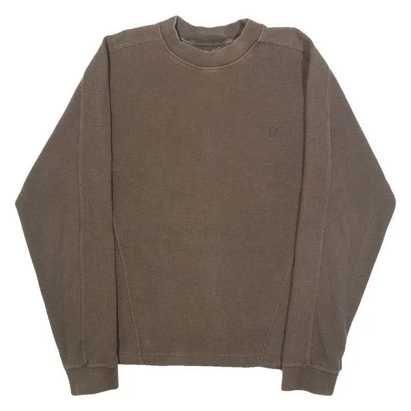 ARTWORKS Womens Jumper Brown Chunky Knit S