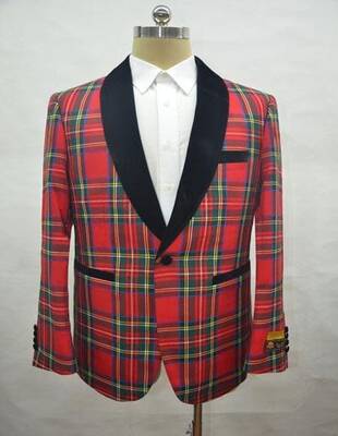 Red Tartan Dinner Jacket