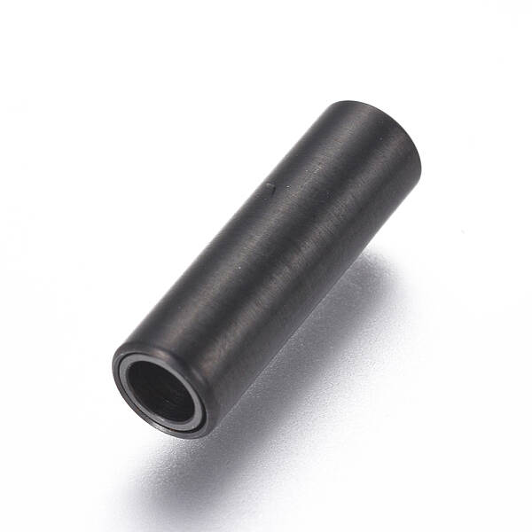 304 Stainless Steel Magnetic Clasps with Glue-in Ends