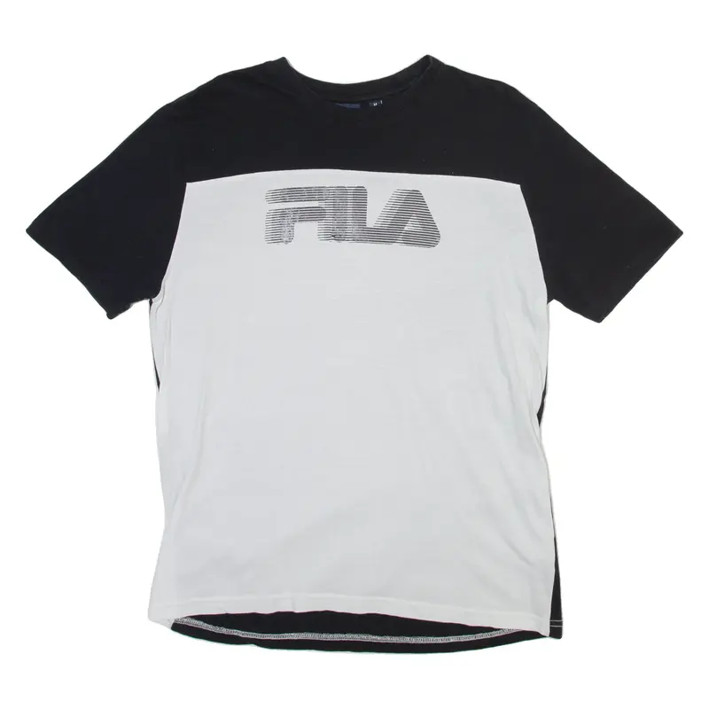 FILA Mens T-Shirt White Crew Neck M