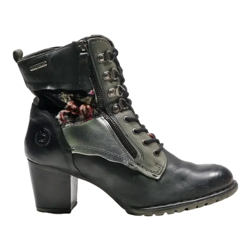 BUGATTI Ankle Boots Grey Leather Womens UK 5