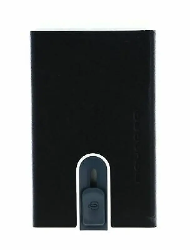 Piquadro, Leather Credit Card Holder, PP5358B3R, Black, Unisex